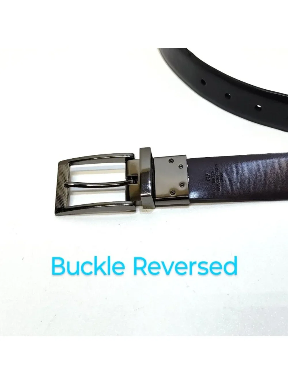 CLF Handcrafted Reversible Faux Leather Belt 54/135 52